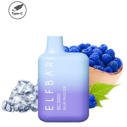 ELF BAR BC3000 - Blue Razz Ice 5% Nikotin Einweg e-Zigarette - Aufladbar