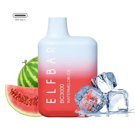 ELF BAR BC3000 - Watermelon Ice 5% Nikotin Einweg e-Zigarette - Aufladbar