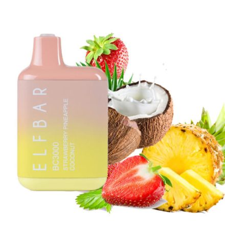 ELF BAR BC3000 - Strawberry Pineapple Coconut 5% Nikotin Einweg e-Zigarette - Aufladbar