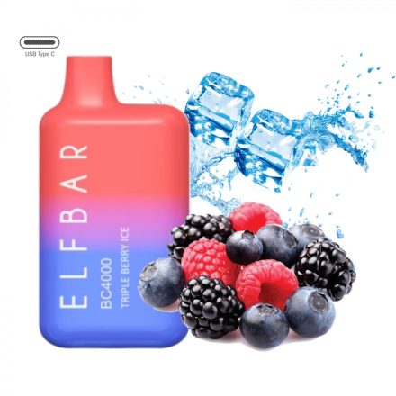 ELF BAR BC4000 - Triple Berry Ice 5% Nikotin Einweg e-Zigarette - Aufladbar