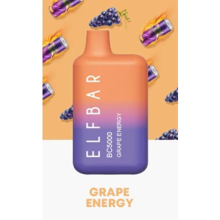 ELF BAR BC5000 - Grape Energy 5% Nikotin Einweg e-Zigarette - Aufladbar