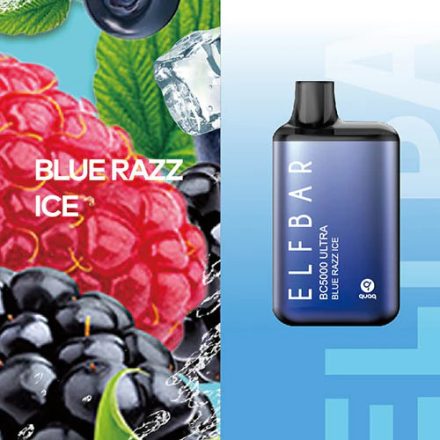 ELF BAR BC5000 Ultra - Blue Razz Ice 5% Nikotin Einweg e-Zigarette - Aufladbar