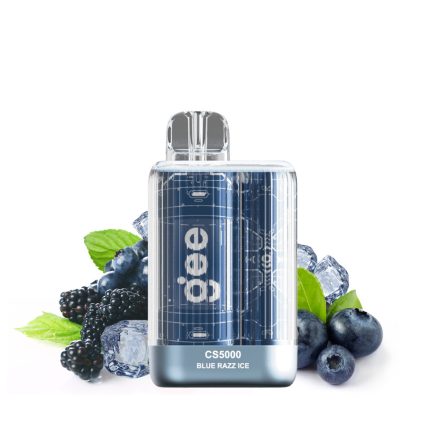 GEE CS5000 - Blue Razz Ice 2% Nikotin Einweg e-Zigarette - Aufladbar