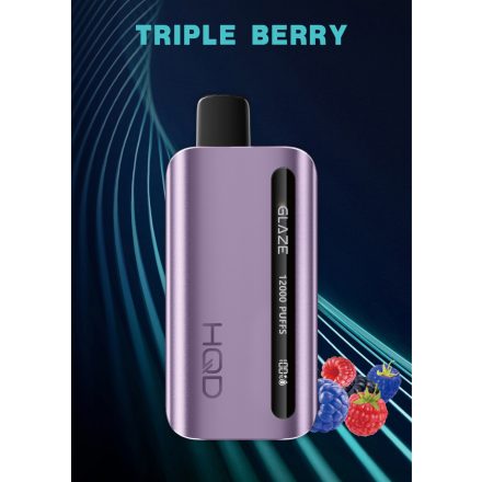 HQD Glaze 12000 - Triple Berry 5% - Rechargeable