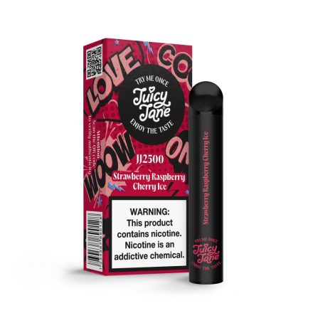 Juicy Jane JJ2500 - Strawberry Raspberry Cherry Ice 2% Nikotin Eingweg e-Zigarette